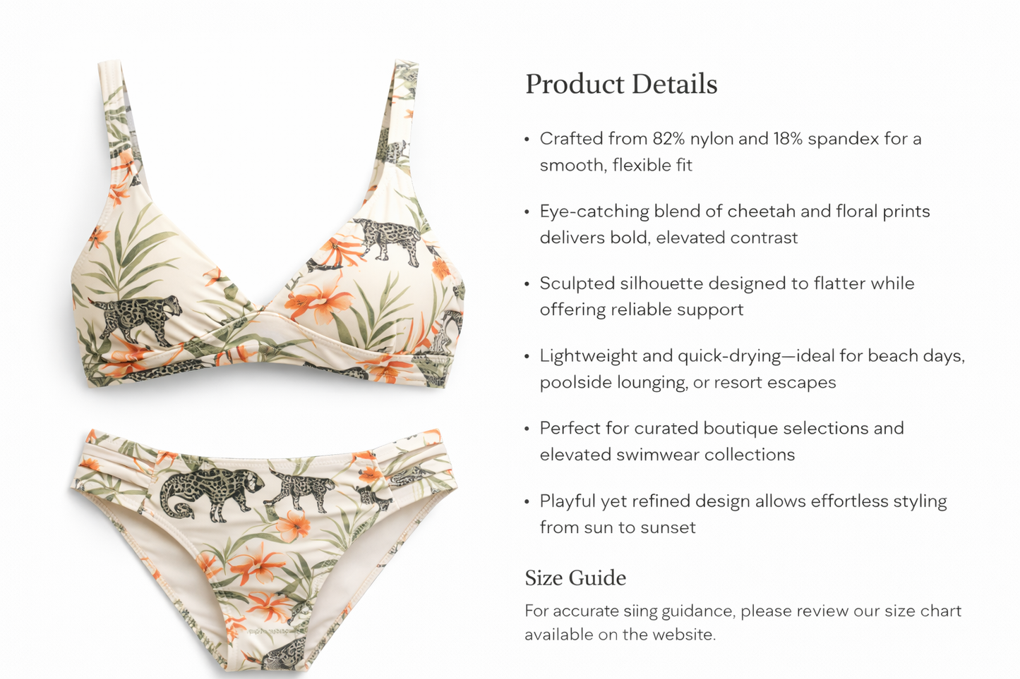 Plunge Bikini Set – Wild Garden Flora | Astral Signature™ Edit
