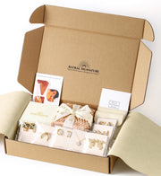 Unboxing experience of Divine Cascade Earrings by Astral Signature, featuring elegant packaging that highlights their luxurious nature. These dapper earrings are an excellent Gift for Her, composed of White Gold Plated Eco-Brass and Sterling Silver (S925).