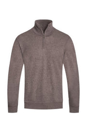 Taupe Zip Sweater for men by Astral Signature™ Curated. A cozy and chic quarter zip option perfect for any occasion, available in colors like Black, Brown, Charcoal, Hgrey, Maroon, MENS, MENS OUTERWEAR, MENS TOPS, NEW ARRIVALS, White.