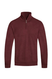 Maroon Zip Sweater for men by Astral Signature™ Curated. This stylish quarter zip sweater combines comfort and refinement, featuring colors like Black, Brown, Charcoal, Hgrey, Maroon, MENS, MENS OUTERWEAR, MENS TOPS, NEW ARRIVALS, White.