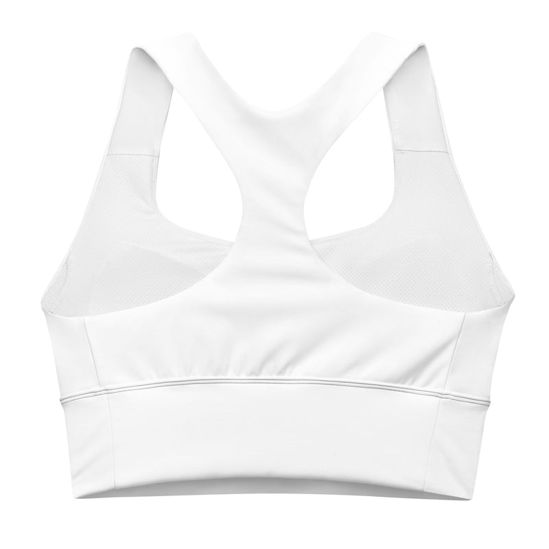Image showing the back design of the Astral Signature Longline Sports Bra, illustrating its modern and functional approach to activewear.
