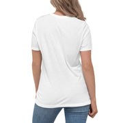 Front view of a model in the Women’s Relaxed Tee - Astral Spring T-Shirt from Astral Signature, demonstrating its relaxed fit and style. This limited edition top is a thoughtful gift for her, ideal for women's tops.