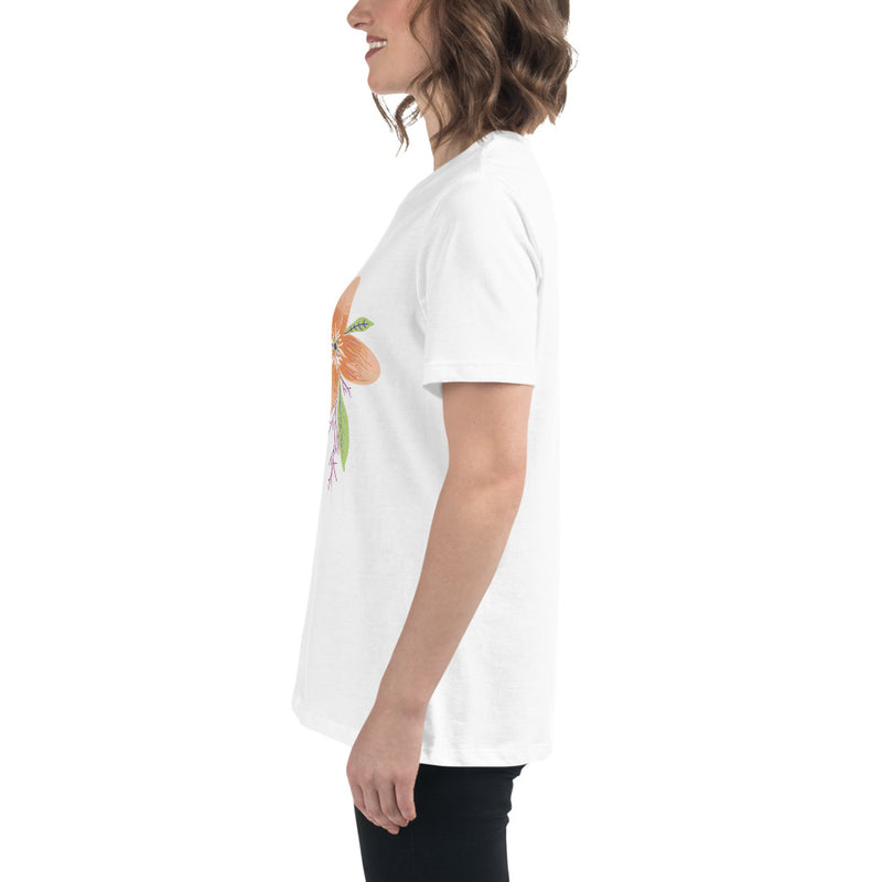Back view showing the Women’s Relaxed Tee - Astral Spring T-Shirt from Astral Signature, emphasizing its clean lines and relaxed silhouette. An ideal gift for her, this limited edition piece fits seamlessly into women's clothing.